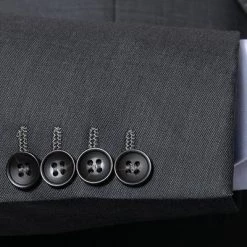 Carl Gross Anzug 70-060N0/323022+332023+343113/82 Anzug mit Weste, Modern Fit, Schurwolle, Dunkelgrau, Anthrazit -Anzüge & Westen Schritte 311515 norm5