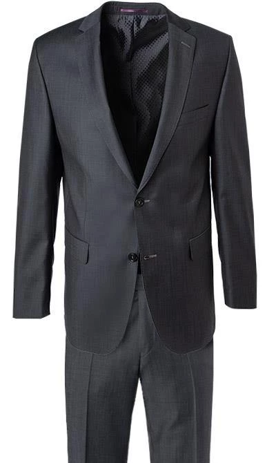Carl Gross Anzug 70-060N0/323022+332023/82 Modern Fit, Schurwolle, Dunkelgrau, Anthrazit 4 Carl Gross Anzug 70-060N0/323022+332023/82 Modern Fit, Schurwolle, Dunkelgrau, Anthrazit – Bild 2
