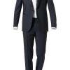 EDUARD DRESSLER Smoking 00225/6B11+3B45/46 Shaped Fit, Wolle-Mohair, Nachtblau, Marine