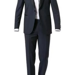 EDUARD DRESSLER Smoking 00225/6B11+3B45/46 Shaped Fit, Wolle-Mohair, Nachtblau, Marine