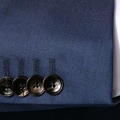 EDUARD DRESSLER Anzug 00510/6B01+3B25/45 Shaped Fit, Schurwolle Super140, Dunkelblau meliert, Dunkelblau -Anzüge & Westen Schritte 312224 norm4