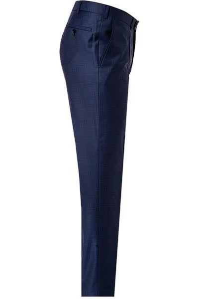 EDUARD DRESSLER Hose Jeff 00510/3B25/45 Shaped Fit, Schurwolle Super140, Dunkelblau meliert, Dunkelblau 5 EDUARD DRESSLER Hose Jeff 00510/3B25/45 Shaped Fit, Schurwolle Super140, Dunkelblau meliert, Dunkelblau – Bild 3
