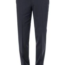 HILTL Hose Piacenza 23206/34600/40 Contemporary Fit, Schurwolle waschbar, Dunkelblau, Nachtblau