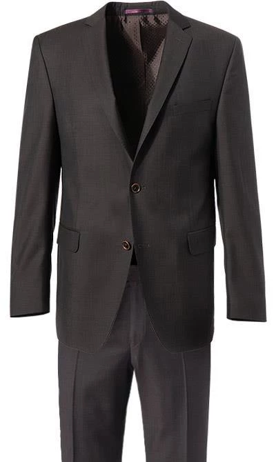 Carl Gross Anzug 70-060N0/323022+332023/72 Modern Fit, Schurwolle, Dunkelbraun, Braun 4 Carl Gross Anzug 70-060N0/323022+332023/72 Modern Fit, Schurwolle, Dunkelbraun, Braun – Bild 2