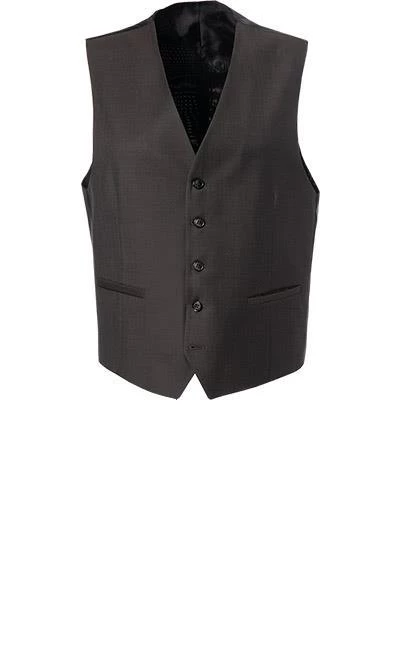 Carl Gross Anzug 70-060N0/323022+332023+343113/72 Anzug mit Weste, Modern Fit, Schurwolle, Dunkelbraun, Braun 6 Carl Gross Anzug 70-060N0/323022+332023+343113/72 Anzug mit Weste, Modern Fit, Schurwolle, Dunkelbraun, Braun – Bild 4