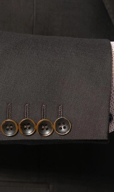 Carl Gross Anzug 70-060N0/323022+332023+343113/72 Anzug mit Weste, Modern Fit, Schurwolle, Dunkelbraun, Braun 7 Carl Gross Anzug 70-060N0/323022+332023+343113/72 Anzug mit Weste, Modern Fit, Schurwolle, Dunkelbraun, Braun – Bild 5