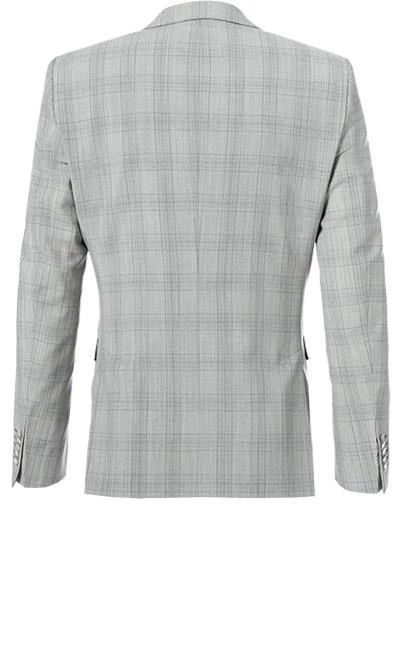 Strellson Anzug Cale-Madden 30015974+75/045 Extra Slim Fit, Schurwolle, Graugrün kariert, Grau 5 Strellson Anzug Cale-Madden 30015974+75/045 Extra Slim Fit, Schurwolle, Graugrün kariert, Grau – Bild 3