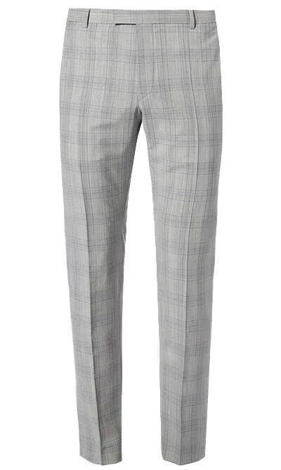 Strellson Anzug Cale-Madden 30015974+75/045 Extra Slim Fit, Schurwolle, Graugrün kariert, Grau 9 Strellson Anzug Cale-Madden 30015974+75/045 Extra Slim Fit, Schurwolle, Graugrün kariert, Grau – Bild 7