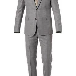 Strellson Anzug Aban/Manver 30015351+30015352/275 Anzug Aban-Manver, Slim Fit, Schurwolle Super120, Grau meliert, Beige