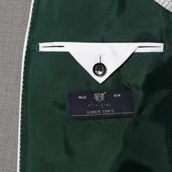 Strellson Anzug Aban/Manver 30015351+30015352/275 Anzug Aban-Manver, Slim Fit, Schurwolle Super120, Grau meliert, Beige -Anzüge & Westen Schritte 314595 norm5