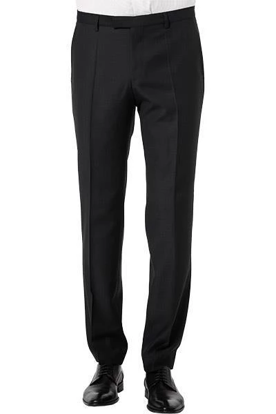 BOSS Hose Lenon 50410140/001 Regular Fit, Schurwolle, Schwarz meliert, Schwarz 3 BOSS Hose Lenon 50410140/001 Regular Fit, Schurwolle, Schwarz meliert, Schwarz