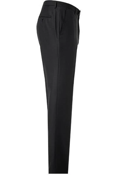 BOSS Hose Lenon 50410140/001 Regular Fit, Schurwolle, Schwarz meliert, Schwarz 5 BOSS Hose Lenon 50410140/001 Regular Fit, Schurwolle, Schwarz meliert, Schwarz – Bild 3