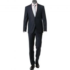 BOSS Anzug Jeckson/Lenon 50410126+50410140/402 Anzug Jeckson-Lenon, Regular Fit, Schurwolle, Nachtblau meliert, Dunkelblau