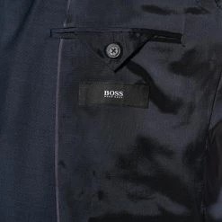 BOSS Anzug Jeckson/Lenon 50410126+50410140/402 Anzug Jeckson-Lenon, Regular Fit, Schurwolle, Nachtblau meliert, Dunkelblau -Anzüge & Westen Schritte 315976 norm5