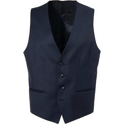 BOSS Weste Huge 50409255/480 Schurwolle REDA, Dunkelblau, Blau 3 BOSS Weste Huge 50409255/480 Schurwolle REDA, Dunkelblau, Blau