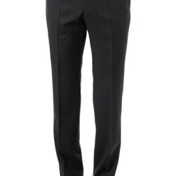 BOSS Hose Lenon 50409254/001 Regular Fit, Schurwolle REDA, Schwarz