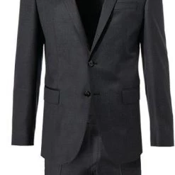 BOSS Anzug Huge/Lenon 50408828+9254/021 Anzug Huge-Lenon, Slim Fit, Schurwolle REDA, Anthrazit meliert, Dunkelgrau -Anzüge & Westen Schritte 316056 norm2