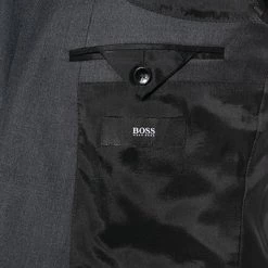 BOSS Anzug Huge/Lenon 50408828+9254/021 Anzug Huge-Lenon, Slim Fit, Schurwolle REDA, Anthrazit meliert, Dunkelgrau -Anzüge & Westen Schritte 316056 norm5
