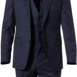 BOSS Anzug Huge/Lenon 50408828+9254+9255/480 Anzug Huge-Lenon , Slim Fit, Schurwolle REDA, Dunkelblau, Blau -Anzüge & Westen Schritte 316057 norm2