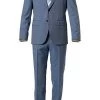 BOSS Anzug Jeckson/Lenon 50412308+50412309/450 Anzug Jeckson-Lenon, Regular Fit, Schurwolle, Blau meliert, Jeansblau -Anzüge & Westen Schritte 316292 norm