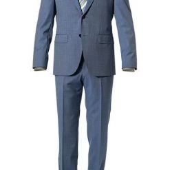BOSS Anzug Jeckson/Lenon 50412308+50412309/450 Anzug Jeckson-Lenon, Regular Fit, Schurwolle, Blau meliert, Jeansblau