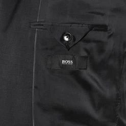 BOSS Anzug Jeckson/Genius 50409253+50408837/001 Anzug Jeckson-Genius, Regular Fit, Schurwolle REDA, Schwarz -Anzüge & Westen Schritte 316318 norm5
