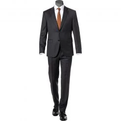 BOSS Anzug Jeckson/Genius 50409253+50408837/021 Anzug Jeckson-Genius, Slim Fit, Schurwolle REDA, Anthrazit meliert, Dunkelgrau