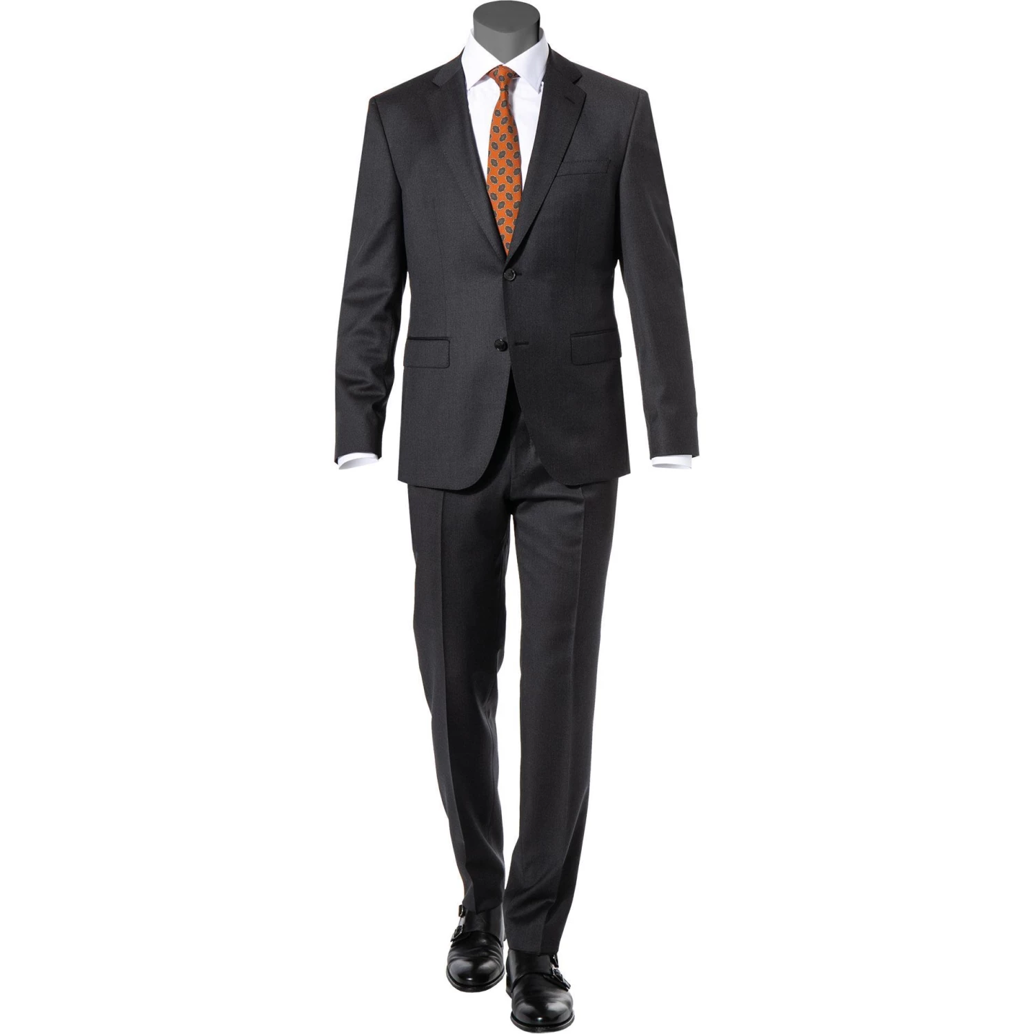 BOSS Anzug Jeckson/Genius 50409253+50408837/021 Anzug Jeckson-Genius, Slim Fit, Schurwolle REDA, Anthrazit meliert, Dunkelgrau 3 BOSS Anzug Jeckson/Genius 50409253+50408837/021 Anzug Jeckson-Genius, Slim Fit, Schurwolle REDA, Anthrazit meliert, Dunkelgrau