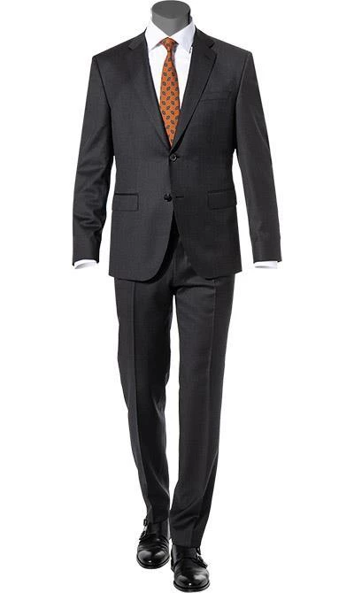 BOSS Anzug Jeckson/Genius 50409253+50408837/021 Anzug Jeckson-Genius, Slim Fit, Schurwolle REDA, Anthrazit meliert, Dunkelgrau 4 BOSS Anzug Jeckson/Genius 50409253+50408837/021 Anzug Jeckson-Genius, Slim Fit, Schurwolle REDA, Anthrazit meliert, Dunkelgrau – Bild 2