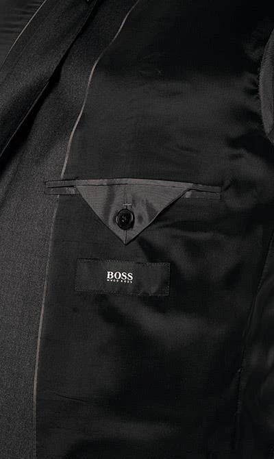 BOSS Anzug Jeckson/Genius 50409253+50408837/021 Anzug Jeckson-Genius, Slim Fit, Schurwolle REDA, Anthrazit meliert, Dunkelgrau 8 BOSS Anzug Jeckson/Genius 50409253+50408837/021 Anzug Jeckson-Genius, Slim Fit, Schurwolle REDA, Anthrazit meliert, Dunkelgrau – Bild 6
