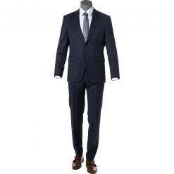 BOSS Anzug Jeckson/Genius 50409253+50408837/480 Anzug Jeckson-Genius, Regular Fit, Schurwolle REDA, Dunkelblau, Blau