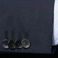 BOSS Anzug Jeckson/Genius 50409253+50408837/480 Anzug Jeckson-Genius, Regular Fit, Schurwolle REDA, Dunkelblau, Blau -Anzüge & Westen Schritte 316320 norm4