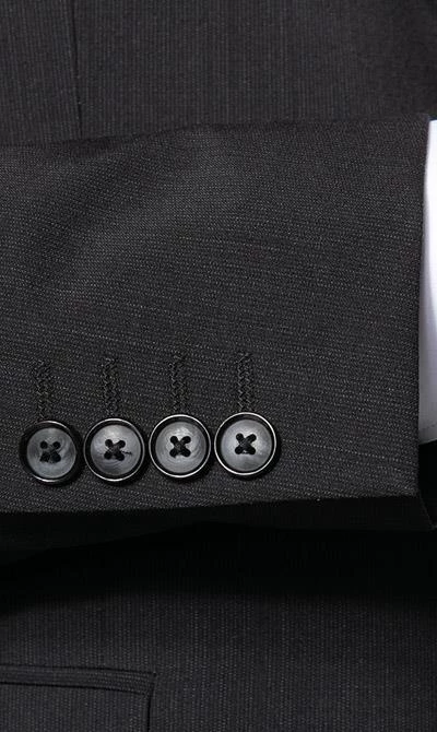 Pierre Cardin Anzug 52261+72240/850/55811/2000 Regular Fit, Schurwoll-Stretch Futureflex, Schwarz meliert, Schwarz 7 Pierre Cardin Anzug 52261+72240/850/55811/2000 Regular Fit, Schurwoll-Stretch Futureflex, Schwarz meliert, Schwarz – Bild 5