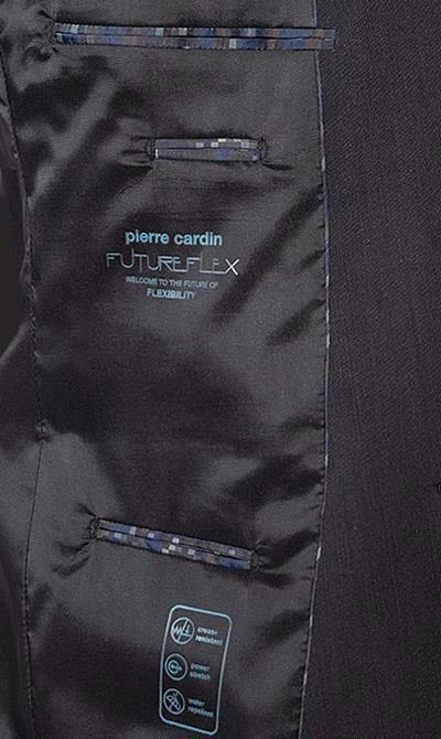 Pierre Cardin Anzug 52261+72240/850/55811/2000 Regular Fit, Schurwoll-Stretch Futureflex, Schwarz meliert, Schwarz 9 Pierre Cardin Anzug 52261+72240/850/55811/2000 Regular Fit, Schurwoll-Stretch Futureflex, Schwarz meliert, Schwarz – Bild 7