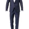 CG Anzug 80-138N1/424012+430013/63 Slim Fit, Schurwolle, Saphirblau, Blau-schwarz -Anzüge & Westen Schritte 323756 norm