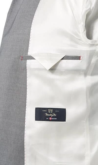 CG Anzug 80-140S0/424002+430013/81 Slim Fit, Schurwolle, Hellgrau meliert, Hellgrau 8 CG Anzug 80-140S0/424002+430013/81 Slim Fit, Schurwolle, Hellgrau meliert, Hellgrau – Bild 6