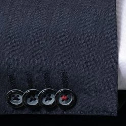 ROY ROBSON Anzug 050341797900+1295400/A401 Slim Fit, Schurwolle, Dunkelblau meliert, Dunkelblau -Anzüge & Westen Schritte 324136 norm4