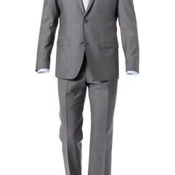 ROY ROBSON Anzug 050231737100+1267500/A050 Regular Fit, Schurwolle Super100, Grau meliert, Pastellgrau