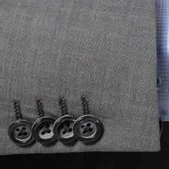 ROY ROBSON Anzug 050231737100+1267500/A050 Regular Fit, Schurwolle Super100, Grau meliert, Pastellgrau -Anzüge & Westen Schritte 324142 norm4