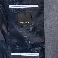 ROY ROBSON Anzug 050011215200+1267500/A420 Regular Fit, Schurwolle Super140 REDA, Graublau meliert, Mittelblau -Anzüge & Westen Schritte 324157 norm5