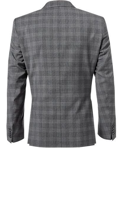 ROY ROBSON Anzug 050211694700+1295400+1737300/H050 Anzug mit Weste, Slim Fit, Schurwolle Super100, Anthrazit kariert, Pastellgrau 5 ROY ROBSON Anzug 050211694700+1295400+1737300/H050 Anzug mit Weste, Slim Fit, Schurwolle Super100, Anthrazit kariert, Pastellgrau – Bild 3