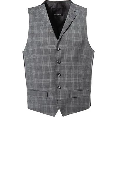 ROY ROBSON Anzug 050211694700+1295400+1737300/H050 Anzug mit Weste, Slim Fit, Schurwolle Super100, Anthrazit kariert, Pastellgrau 6 ROY ROBSON Anzug 050211694700+1295400+1737300/H050 Anzug mit Weste, Slim Fit, Schurwolle Super100, Anthrazit kariert, Pastellgrau – Bild 4