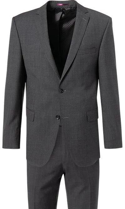 Carl Gross Anzug 70-062S0/323022+332023/82 Modern Fit, Schurwolle Super100, Anthrazit meliert, Dunkelgrau 4 Carl Gross Anzug 70-062S0/323022+332023/82 Modern Fit, Schurwolle Super100, Anthrazit meliert, Dunkelgrau – Bild 2