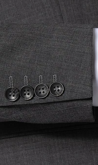 Carl Gross Anzug 70-062S0/323022+332023/82 Modern Fit, Schurwolle Super100, Anthrazit meliert, Dunkelgrau 6 Carl Gross Anzug 70-062S0/323022+332023/82 Modern Fit, Schurwolle Super100, Anthrazit meliert, Dunkelgrau – Bild 4