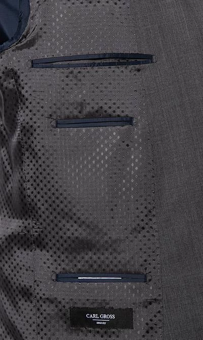 Carl Gross Anzug 70-062S0/323022+332023/82 Modern Fit, Schurwolle Super100, Anthrazit meliert, Dunkelgrau 8 Carl Gross Anzug 70-062S0/323022+332023/82 Modern Fit, Schurwolle Super100, Anthrazit meliert, Dunkelgrau – Bild 6