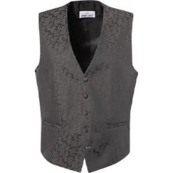 Wilvorst Weste graubraun 497115/64/87 Wolle, Taupe