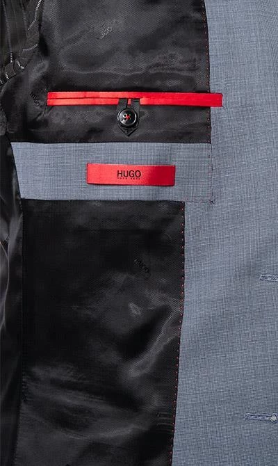 HUGO Anzug Arti/Hesten 50393671+50393671/434 Anzug Arti-Hesten, Extra Slim Fit, Schurwolle, Taubenblau meliert, Blau 8 HUGO Anzug Arti/Hesten 50393671+50393671/434 Anzug Arti-Hesten, Extra Slim Fit, Schurwolle, Taubenblau meliert, Blau – Bild 6
