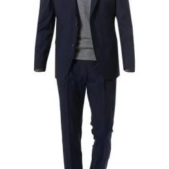 Strellson Anzug Cerf-Mandor 30016214/402 Extra Slim Fit, Schurwolle Super100, Dunkelblau gestreift , Marineblau