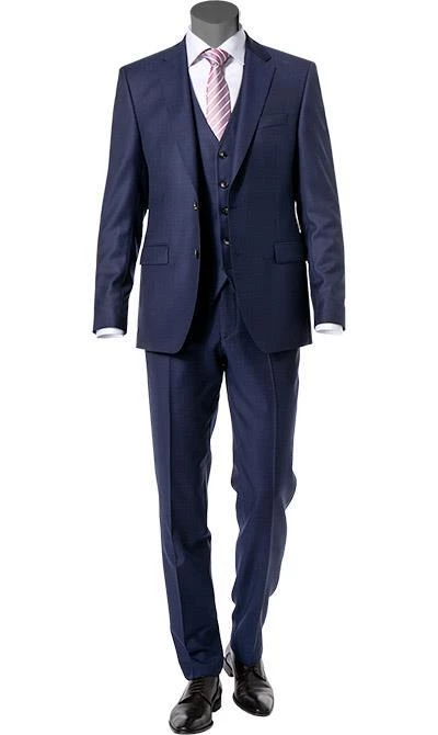 DIGEL Anzug 99652/120033+160008+116062/24 Modern Fit, Schurwolle, Navy meliert, Dunkelblau 3 DIGEL Anzug 99652/120033+160008+116062/24 Modern Fit, Schurwolle, Navy meliert, Dunkelblau