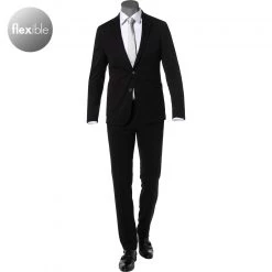 DIGEL Anzug Extra Slim Fit 99708/120269+110131/10 Active Suit, Jersey, Schwarz